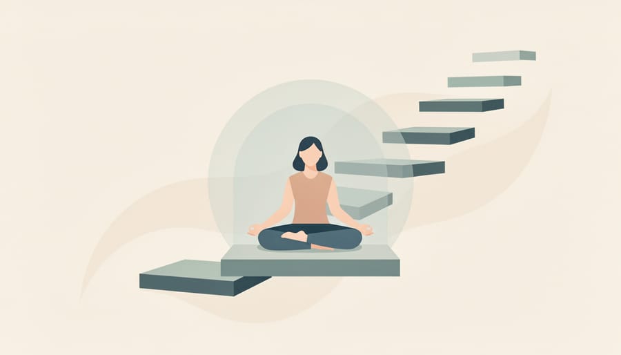 Hands gently holding small potted plant symbolizing self-care and nurturing