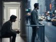 “Photo-realistic illustration of two nervous figures in everyday settings, representing social evaluation anxiety and feeling trapped or unable to escape.”